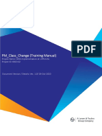 PM - Class - Change (Training Manual) : Project Name: IMSS Implementation at UPRVUNL Project ID: 6820-02