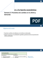 Introducción a la teoría económica: Pronóstico cambios oferta demanda