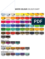 Water Colour Colour Chart: Dusk Colours