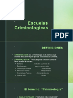 Escuelas Criminológicas