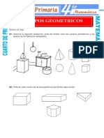 Ejercicios de Cuerpos Geometricos para Cuarto de Primaria