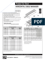 Product Cut Sheet: Universal Horizontal Cable Manager