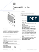 3102148-EN R03 Genesis Low Frequency (520 HZ) Horn Installation Sheet