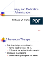 IV Therapy and Medication Administration: CFD April QA Training