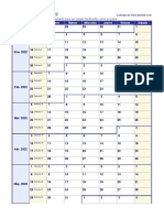 Calendario Semanal 2022