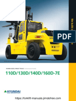 Hyundai Forklift 110 130 140 160D 7E Brochure