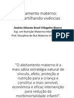 Aleitamento Materno: Compartilhando Vivências: Andréa Siliveste Brasil Villagelim Bizerra