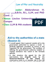 Aid To The Authorities of A State