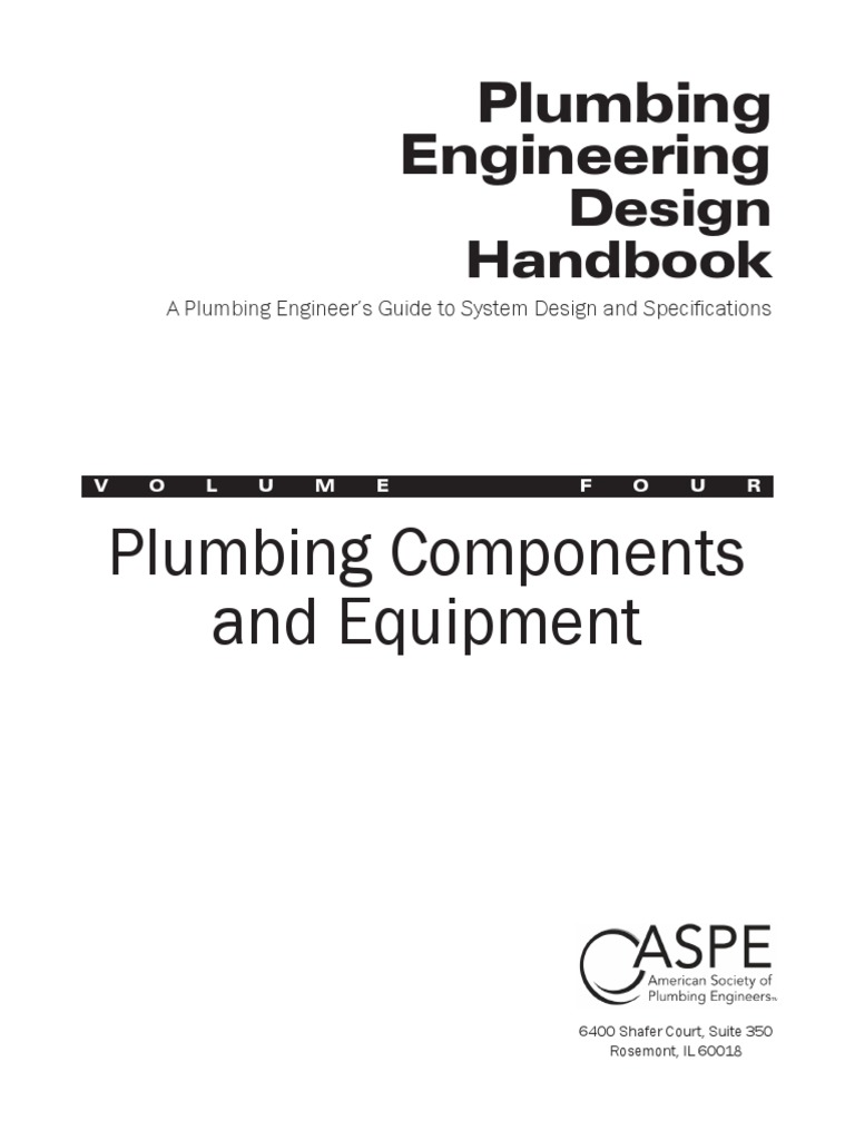 Plumbing Engineering Design Handbook Volume 4 Plumbing Components PDF