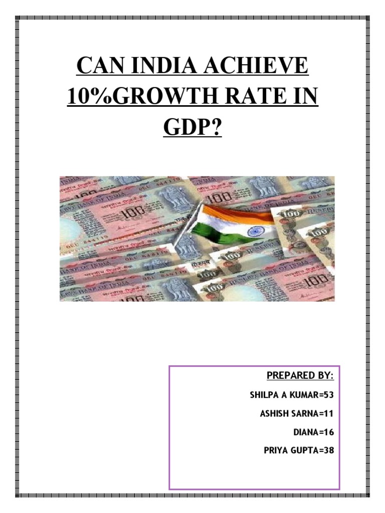 India GDP Growth Potential Analysis | PDF | Gross Domestic Product ...