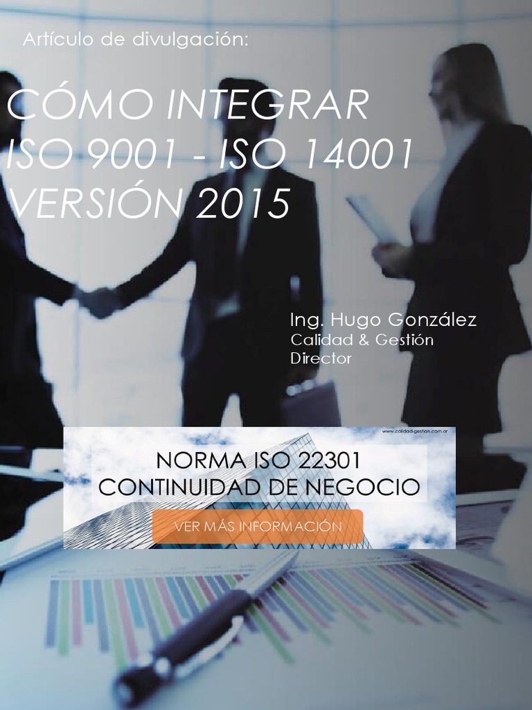 Integración de ISO 9001 e ISO 14001 | PDF | Planificación | Business