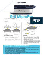 Explications Micro Pro Grill Tupperware