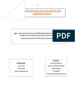 Methodologie Des Sciences Sociales