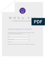 U.S. Distributor Application For Individuals: MONAVIE NEW ENROLLMENT FAX: 1-800-630-8557