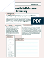 Coopersmith Self-Esteem Inventory