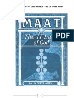 MAAT – as 11 Leis de Deus – Ra Un Nefer Amen
