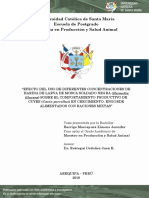 Universidad Católica de Santa María Escuela de Postgrado Maestría en Producción y Salud Animal