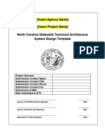 North Carolina Statewide Technical Architecture System Design Template