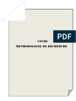 Cours de Methodologie Et de Recherche