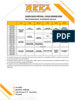 Horario Ciclo Verano Intermedio Solo Virtual