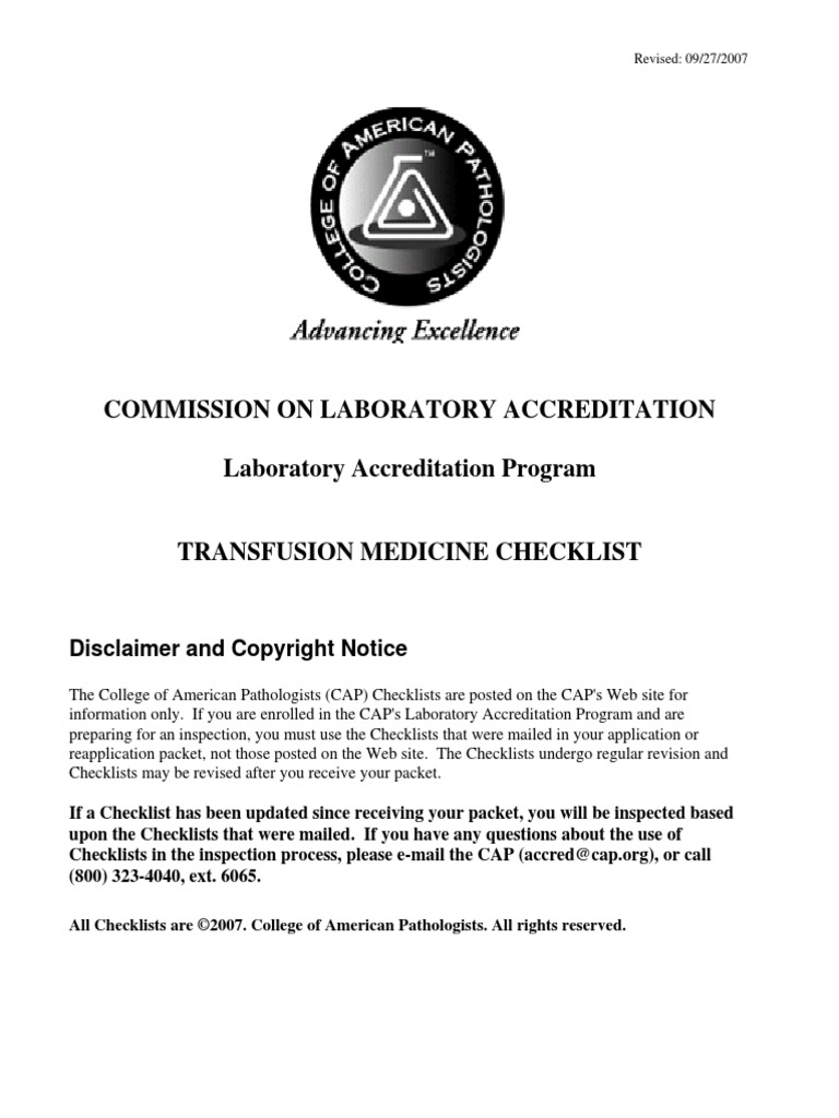 Transfusion CheckList PDF Blood Transfusion Blood Donation