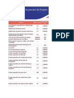 Tabela Orçamento