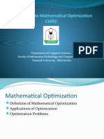 Introduction To Mathematical Optimization CS492