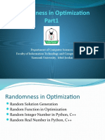 Randomness in Optimization