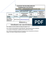 PDF Semana 3tercero A y B - Investigacion Ciencia y Tecnología