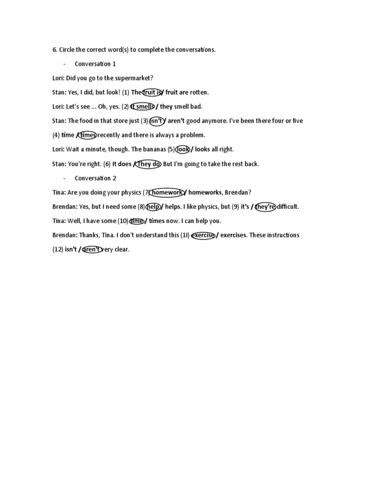 Grammar Explorer 2 Unit 3 Lesson 2 Exercise 6 | PDF