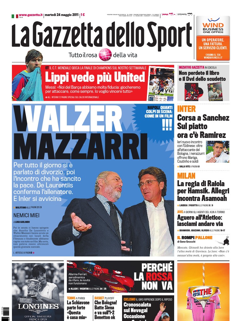 La Gazzetta Di Domenica 8 Novembre