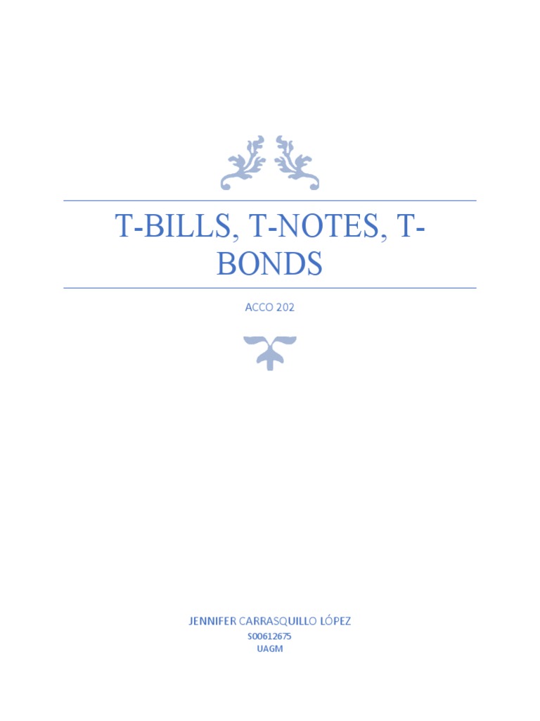 ACCO 202 Tbills Tnotes Tbonds | PDF