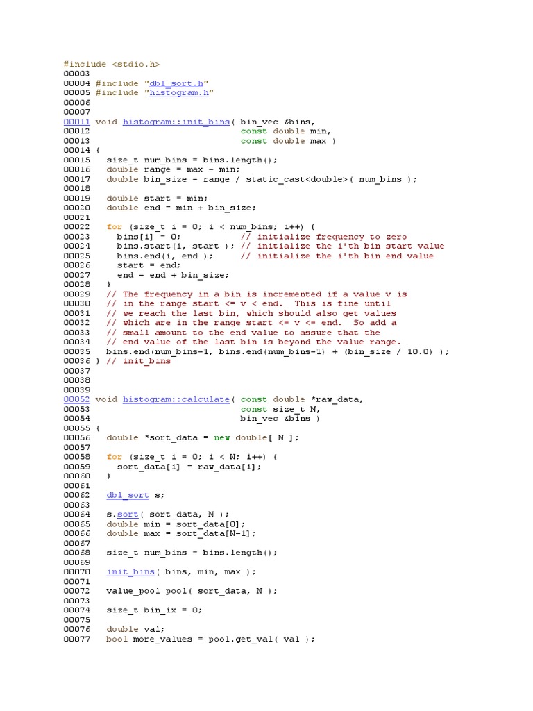 A C Program for Generating a Dynamic Histogram Graphical Display Using