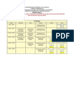 Oferta de disciplinas Psicologia UFAL 2021.2