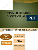 Types of Reading: Contextualized
