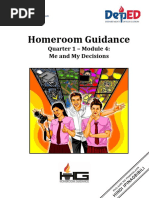 Homeroom Guidance: Quarter 1 - Module 4: Me and My Decisions