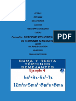 Consulta: Ejercicios Resueltos de Suma de Terminos Semejantes