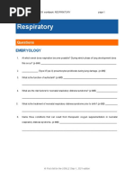 Respiratory: Questions