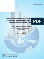 Publikasi PDRB Provinsi Menurut Lapangan Usaha 2011-2015