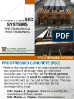 Prestressed Systems: Pre-Tensioning & Post-Tensioning
