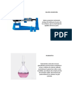 Instrumentos de laboratorio química pesaje medición