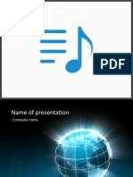 Presentation title slides