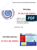 GIỚI THIỆU - Tư duy hệ thống