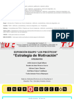 Exposición Equipo “Los Psicóticos” - Estrategia de Motivación