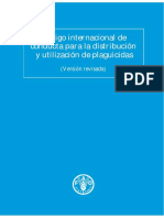 Codigo Internacional de Conducta para Distribucion y Utilizacion de Plaguicidas