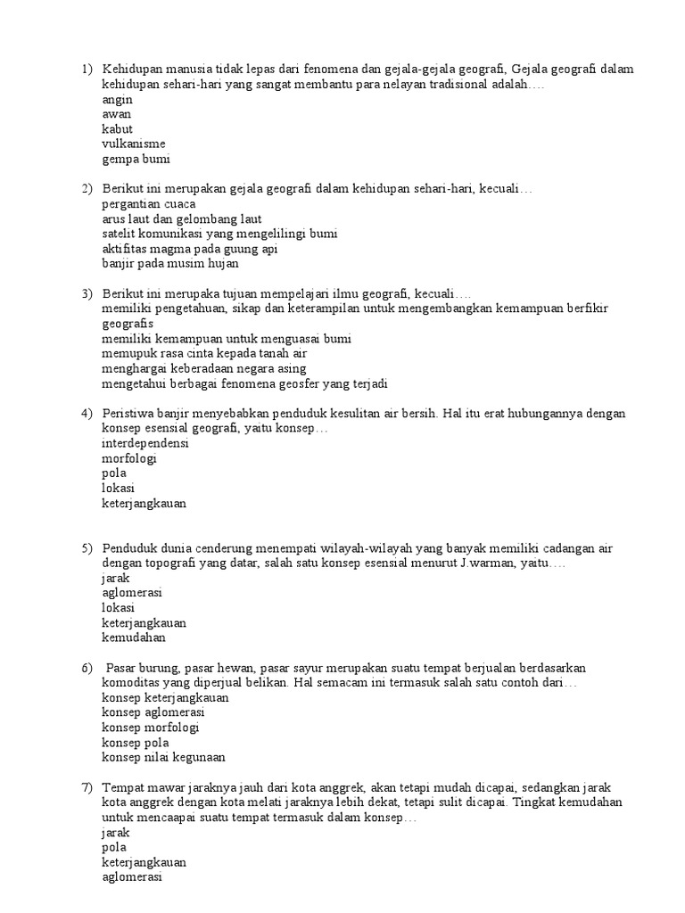 Panduan Lengkap Unduh Soal Geografi Kelas X Semester 2