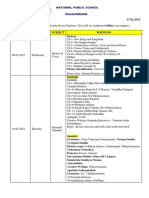 National Public School Term 2 Exam Portions