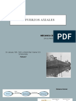 Esfuerzos axiales MECANICA DE MATERIALES