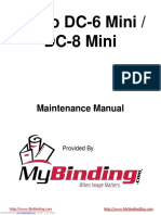 Duplo DC-6 Mini / DC-8 Mini: Maintenance Manual