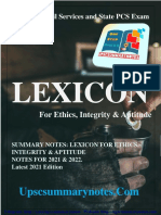 Ethics Lexicon 7th Edition 2021 Notes Sample